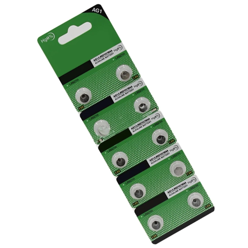 10 قطعة/20 قطعة AG1 LR621H بطاريات زر عالية السعة لإمدادات الطاقة الفعالة