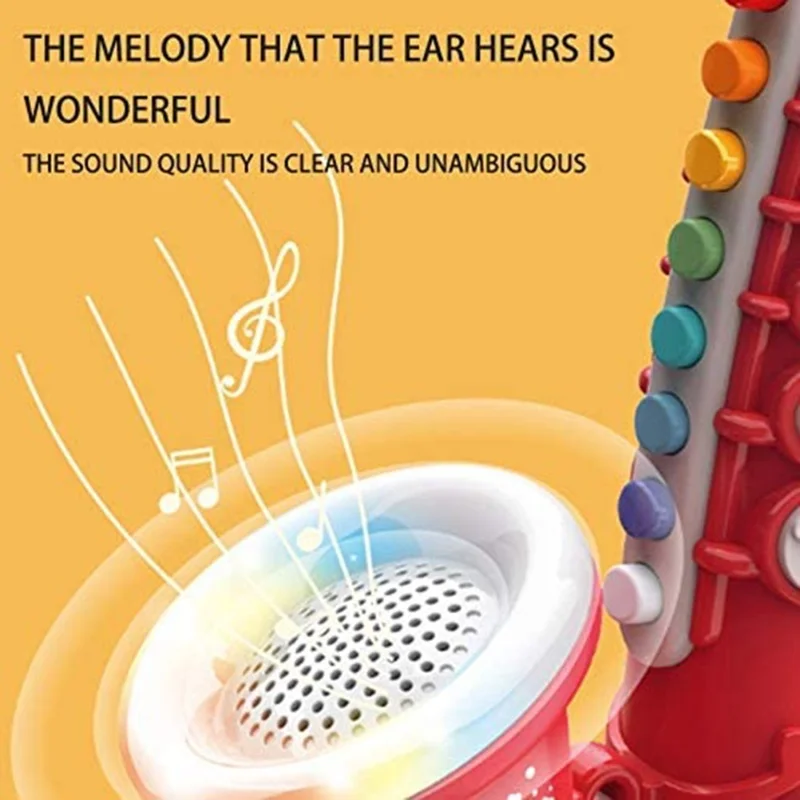 Zabawki saksofonowe dla dzieci Instrument muzyczny Wczesna edukacja muzyczna Zabawka dla niemowląt Prezent urodzinowy na Boże Narodzenie