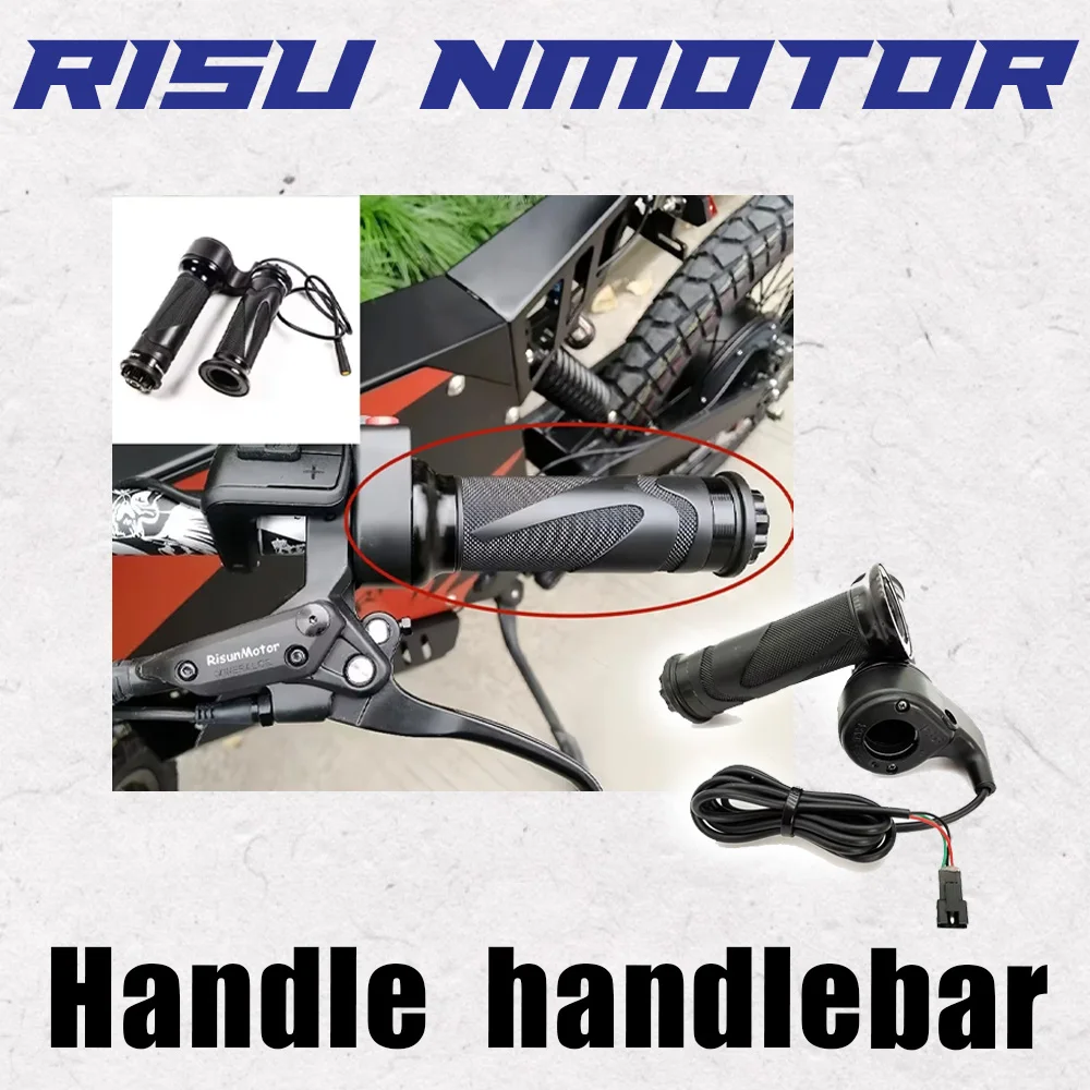 

Fit Risu motor Grip Ebike Full Bar Twist Throttle Speed 3 Wire Accelerator Hand Grips Handlebar Bike For RISUNMOTOR