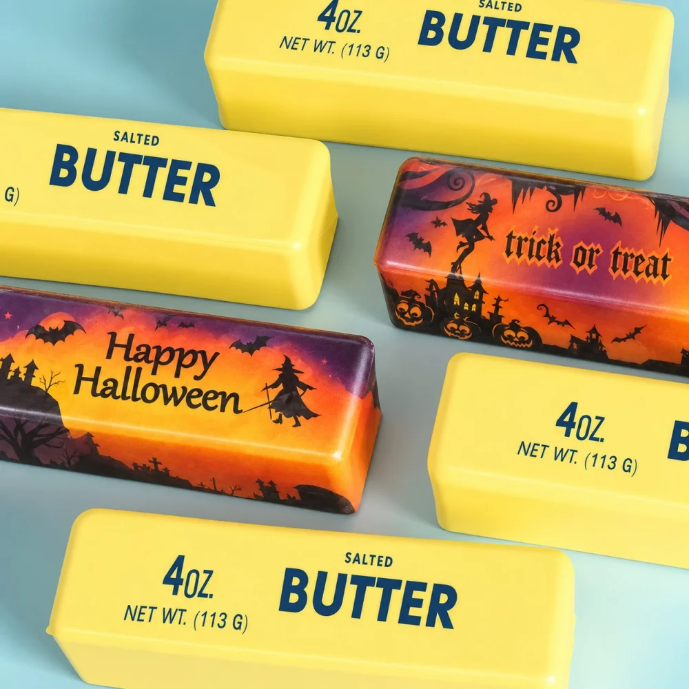 Happy Halloween Butter Bar Party Favors Slow Rising Squishy Toy Soft Squeeze Toy for Halloween Party Favor Bags Birthday Gifts