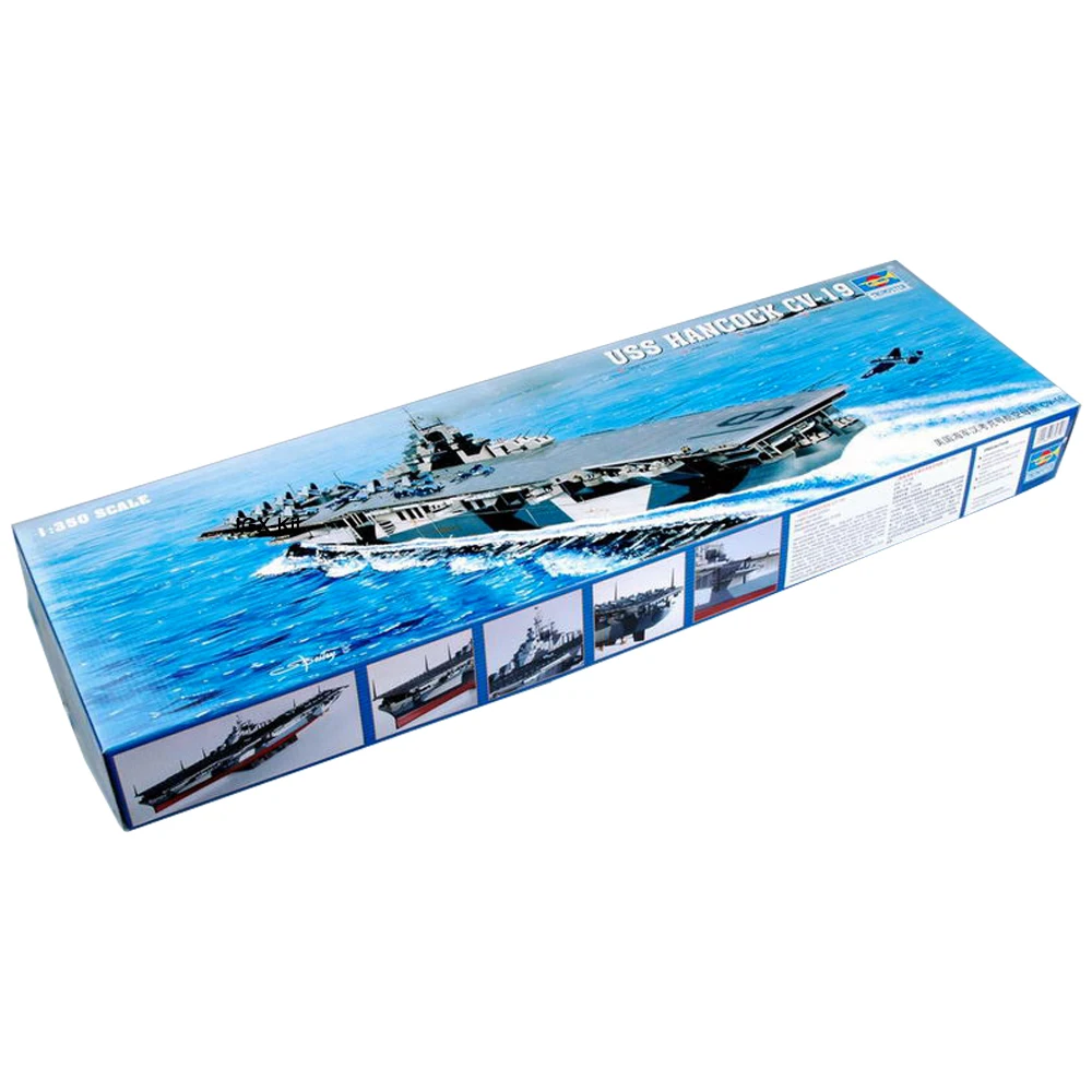 Trumpeter 05610 scala 1/350 USS Hancock CV-19 CV19 Aircraft Carrier Ship assemblaggio militare modello di plastica Toy Craft Building Kit