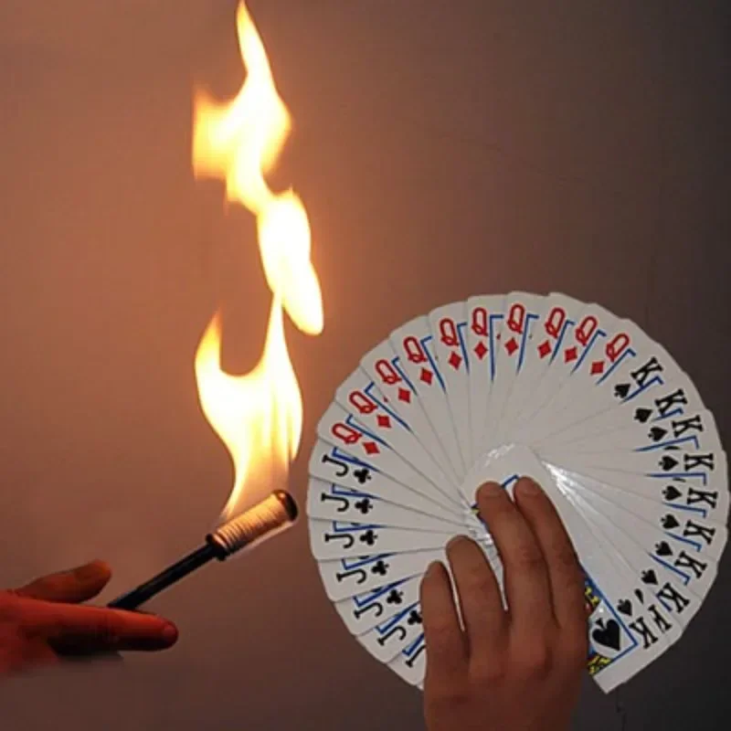 

Torch To Card Fan Fire Magic Trick Flaming Torch To Card Fan Stage Magic Props Change Magic Prop Magia Magie Gimmick Accessory