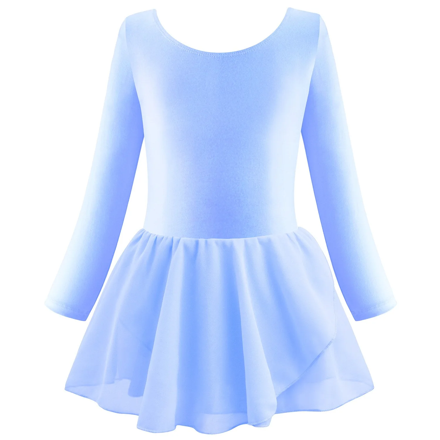 ballet costume kids girl with long sleeve pink black blue purple dress for children practice class wear 2025