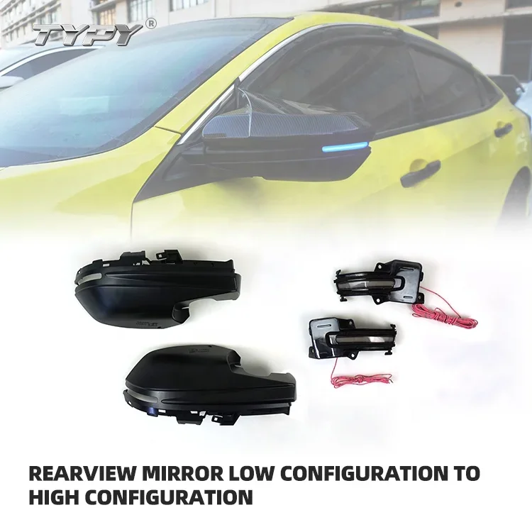 Outside rearview mirrors with led flowing turn signals light  turn signal flowing for Dynamic LED Turn Signal