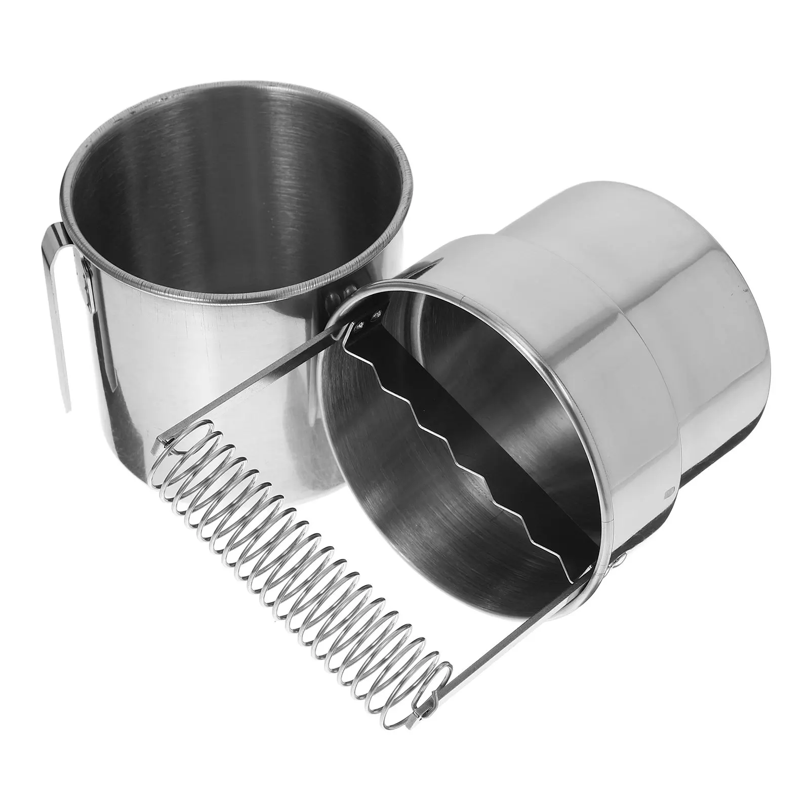 Paint Brush Cleaner Cup Large Double Layer Stainless Steel Washer with Brush Holder for Oil Painting