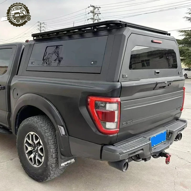 EXTREME Wholesale 4x4 Offroad Waterproof Aluminum Hardtop Canopy Pickup Truck Topper Camper Sliding Window for ford F150