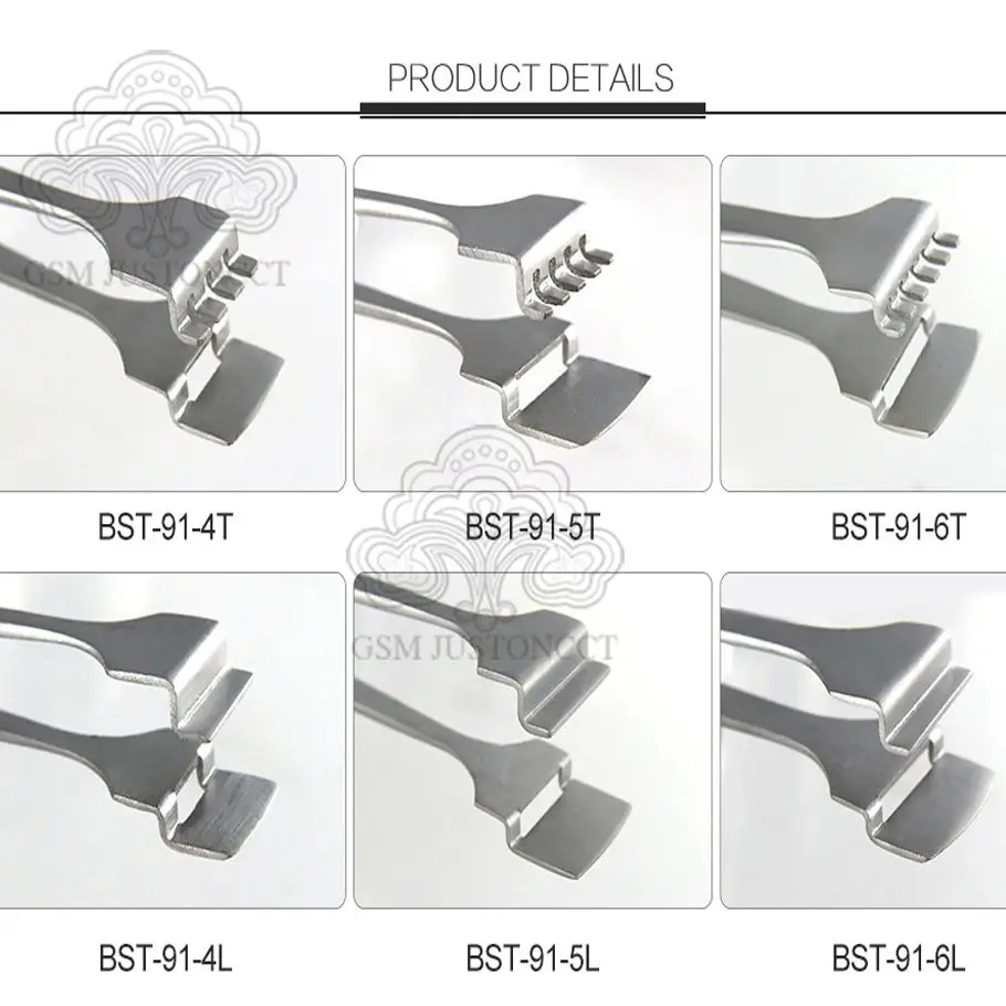 Stainless Steel Wafer Tweezers for Mobile Phone, Wide Mouth, SMD, PCB, BGA, Motherboard, IC Chip Repair Tool, BST