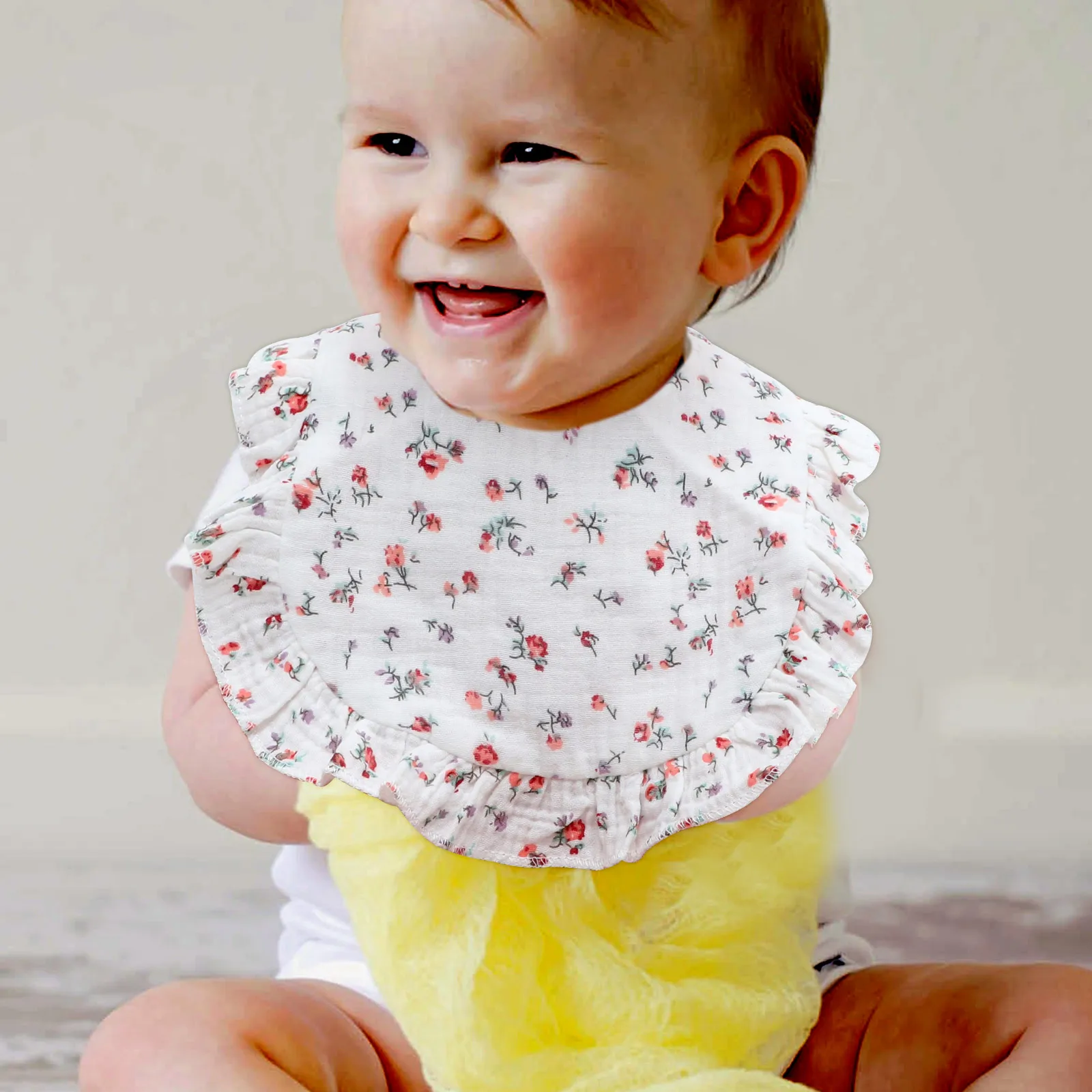 

3pcs Baby Bibs Dribble Drooling Essentials for Girls Boys Newborn Feeding Toddler saliva Prevention Pure Cotton Soft