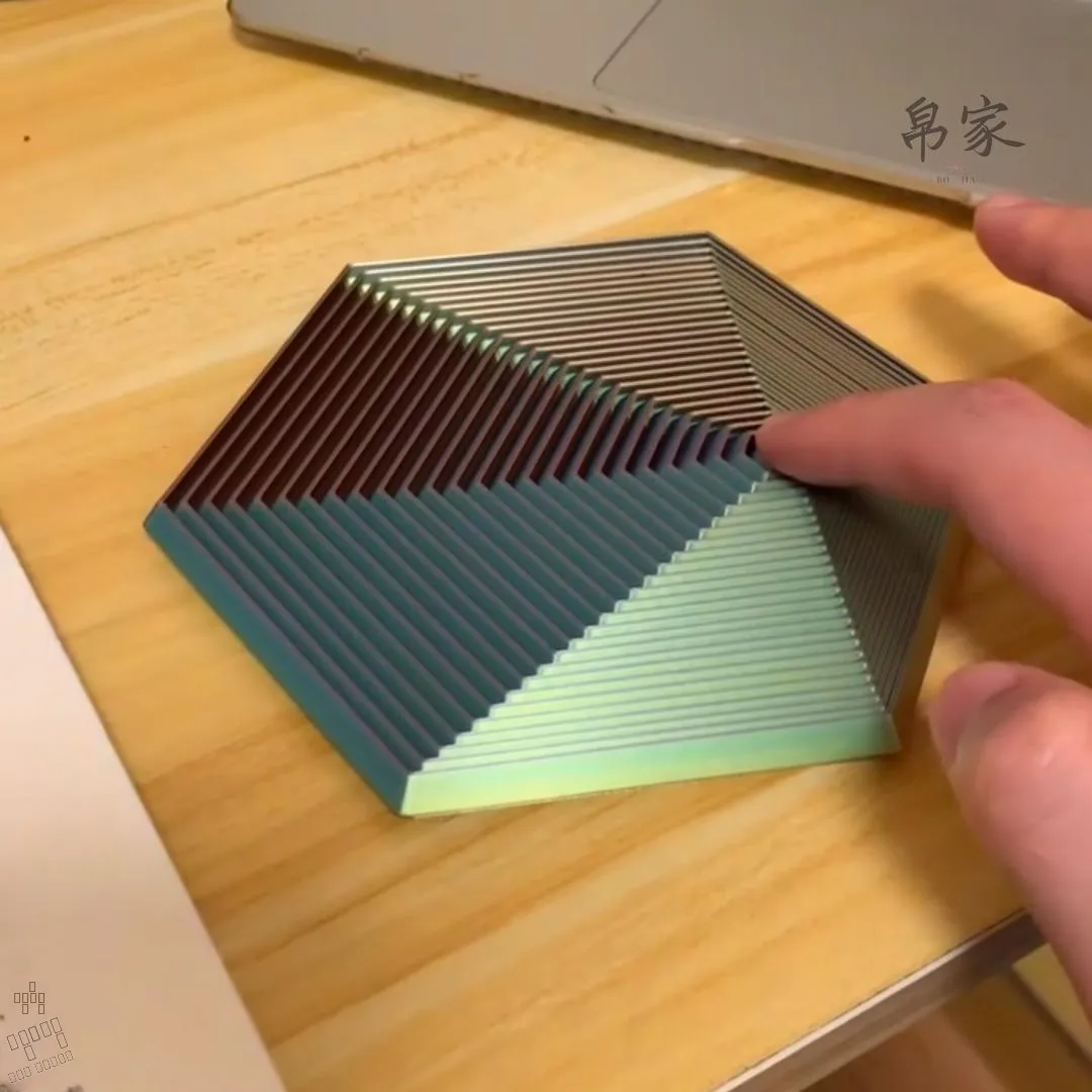 ثلاثية الأبعاد الطباعة تململ برج سداسية الضغط سداسية أشكال مختلفة هدايا السنة الجديدة سطح المكتب زينة لعب الأطفال #3