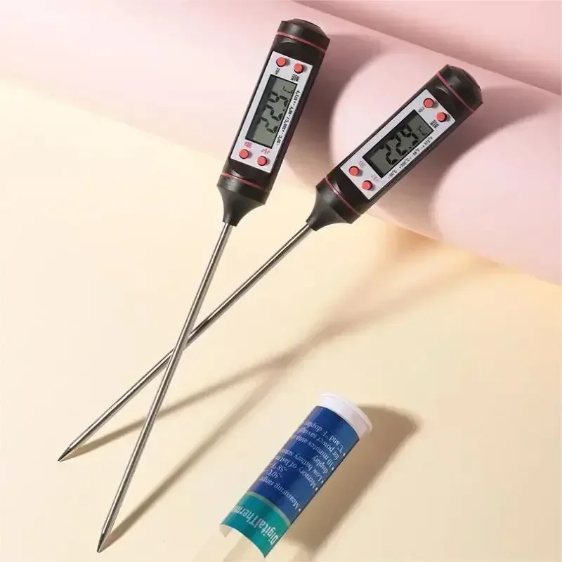 

1pc New Meat Thermometer Temperature Meter Gauge Tool Portable Kitchen Digital Cooking Food Probe Electronic BBQ Kitchen Items