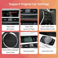 Autoradio sans fil CarPlay Android Auto, lecteur multimédia, écran d'affichage Linux pour BMW série 5 F10 F11 2012 – 2017 CIC NBT 5