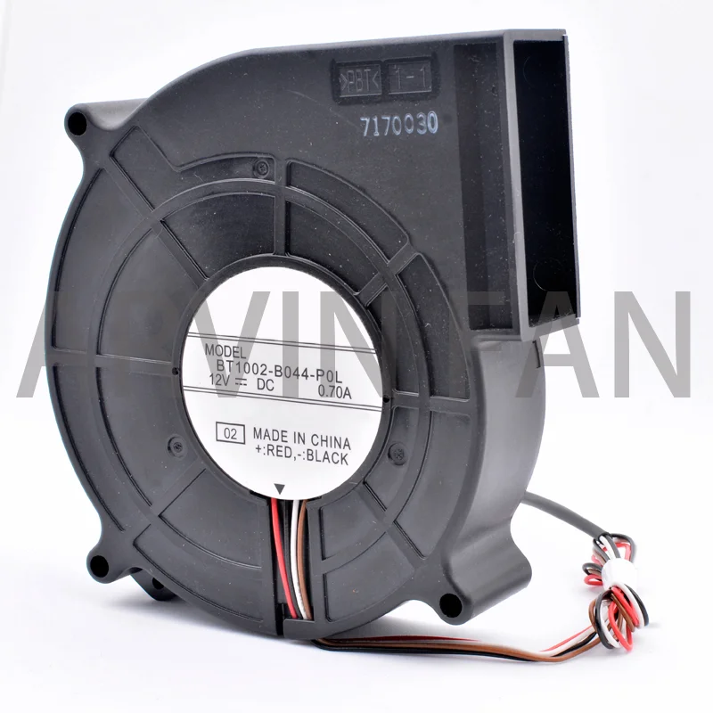 BT1002-B044-P0L 100x105x25mm 100mm Blower Fan DC12V 0.70A 4 Lines Turbocharged Exhaust Cooling Fan For Projector