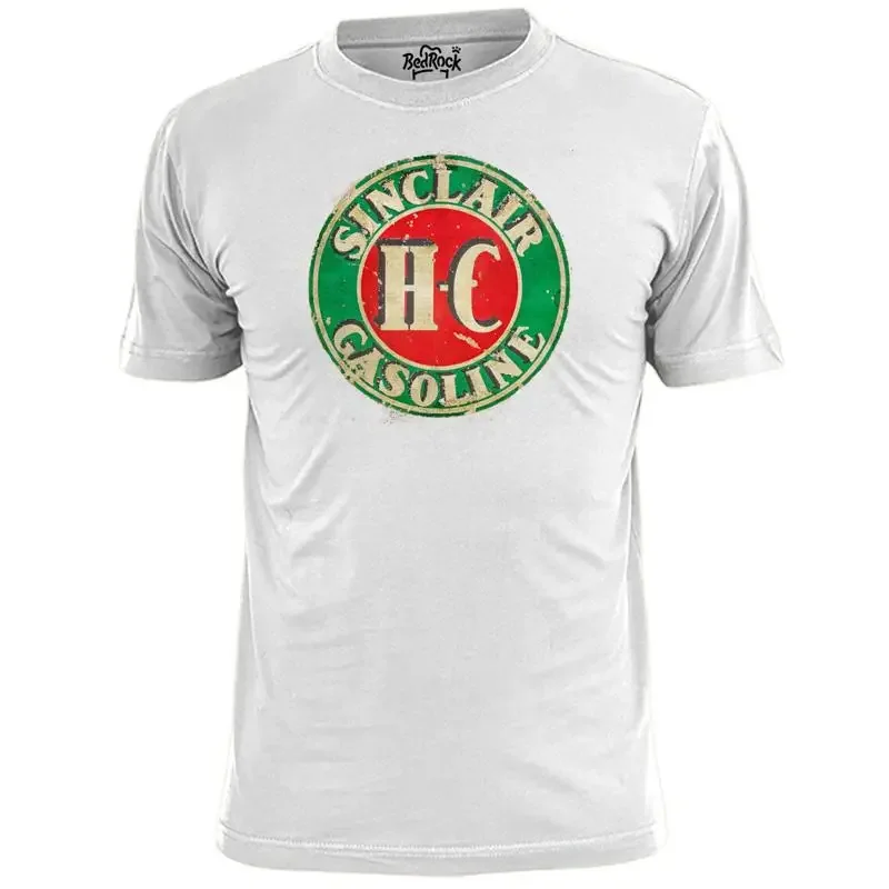 Mens Vintage Sinclair HC  Distressed T Shirt Oil Petrol Cars