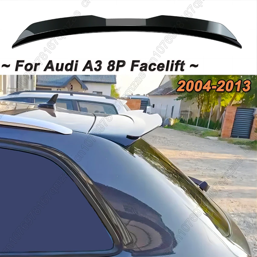 Rear Roof Wing Spoiler Lip Extension Rear Trunk Spoiler Lip Wing For Audi A3 8P/ 8P FL 2004-2013 Rear Wing Car Tuning Body Kit