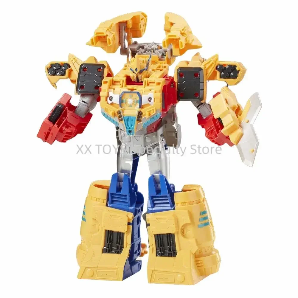 Hasbro Transformers Toy Cyberverse Spark Armor Ark Power Optimus Prime Actionfigur kombiniert mit Ark Power Vehicle Weihnachtsspielzeug