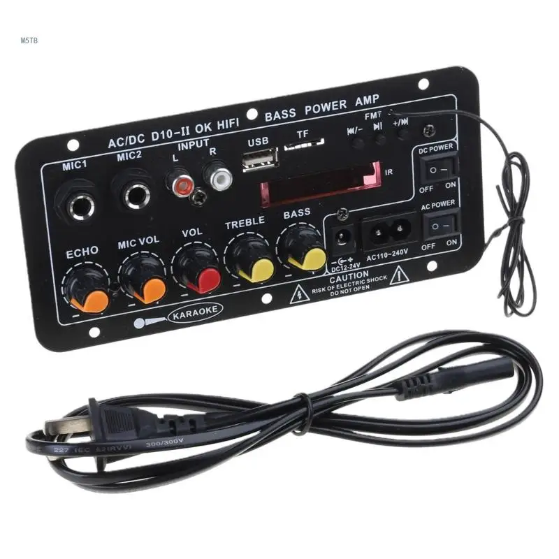 Placa amplificadora conectividad versátil con USB AUX interfaces