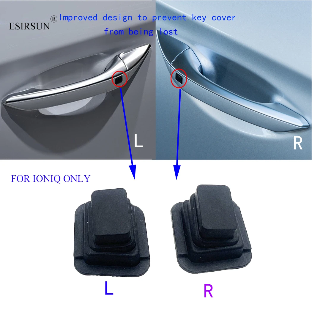 ESIRSUN FRONT DOOR Exterior Door Handle Small Button Switch Cover Fit For Hyundai IONIQ 2016 2017-2020  82651G2720 82661G2720