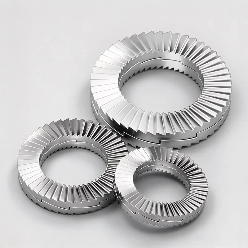 1-5pcs M3 M4 M5 M6 M8 M10 M12 M16M18 M20-M27 Washer Lock Washers Genuine Wedge Lock Washers Wedge lock washer Dacromet Gasket