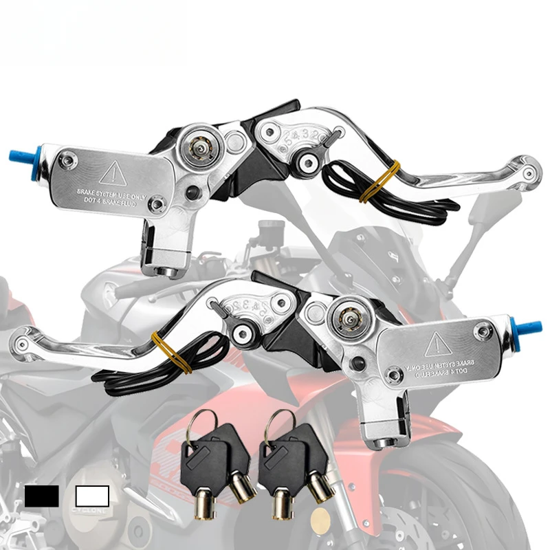 Motorcycle Modification with CNC Aluminum Alloy Material, Motorcycle with Lock, Pump and Light Handle, Wear-resistant
