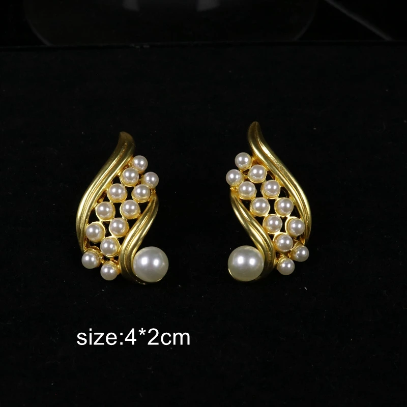 Cute Pearls Stud Symmetrical Link Party Gifts Earring Femme Accessories