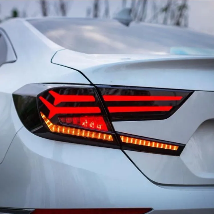 Auto Parts Modified LED Tail Lights For HONDA ACCORD 2018 - 2019 Car Rear Lamp Assembly