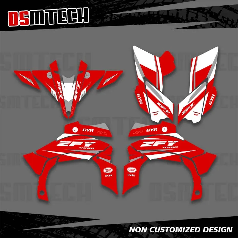 

DSMTECH ATV Full Plastics Background Graphics Sticker Decal For Yamaha YFZ450R YFZ 450R 450 R 2009 2010 2011 2012 2013