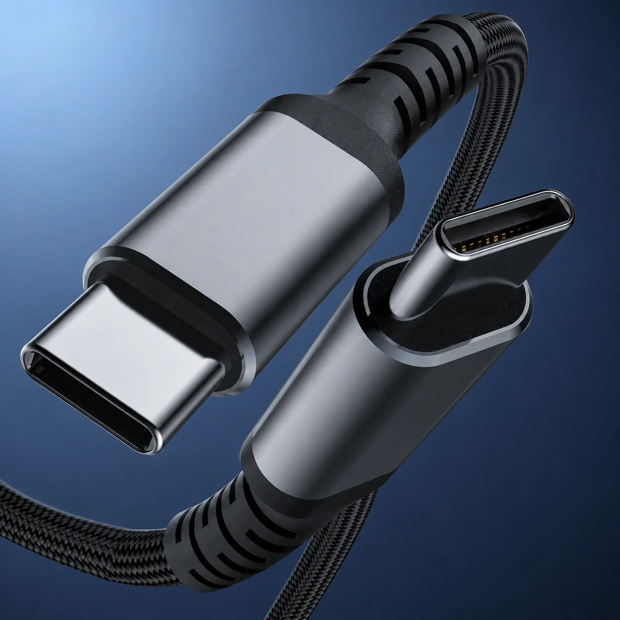 240W USB C to USB C Cable PD 3.1 Fast Charging 5A E-Marker Nylon Braided Type C Cord for iPhone 16 15 MacBook Pro iPad Samsung