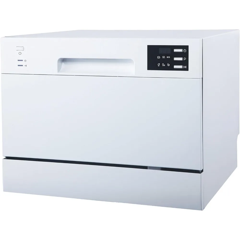 Energy Star Countertop Dishwasher with Delay Start & LED – White