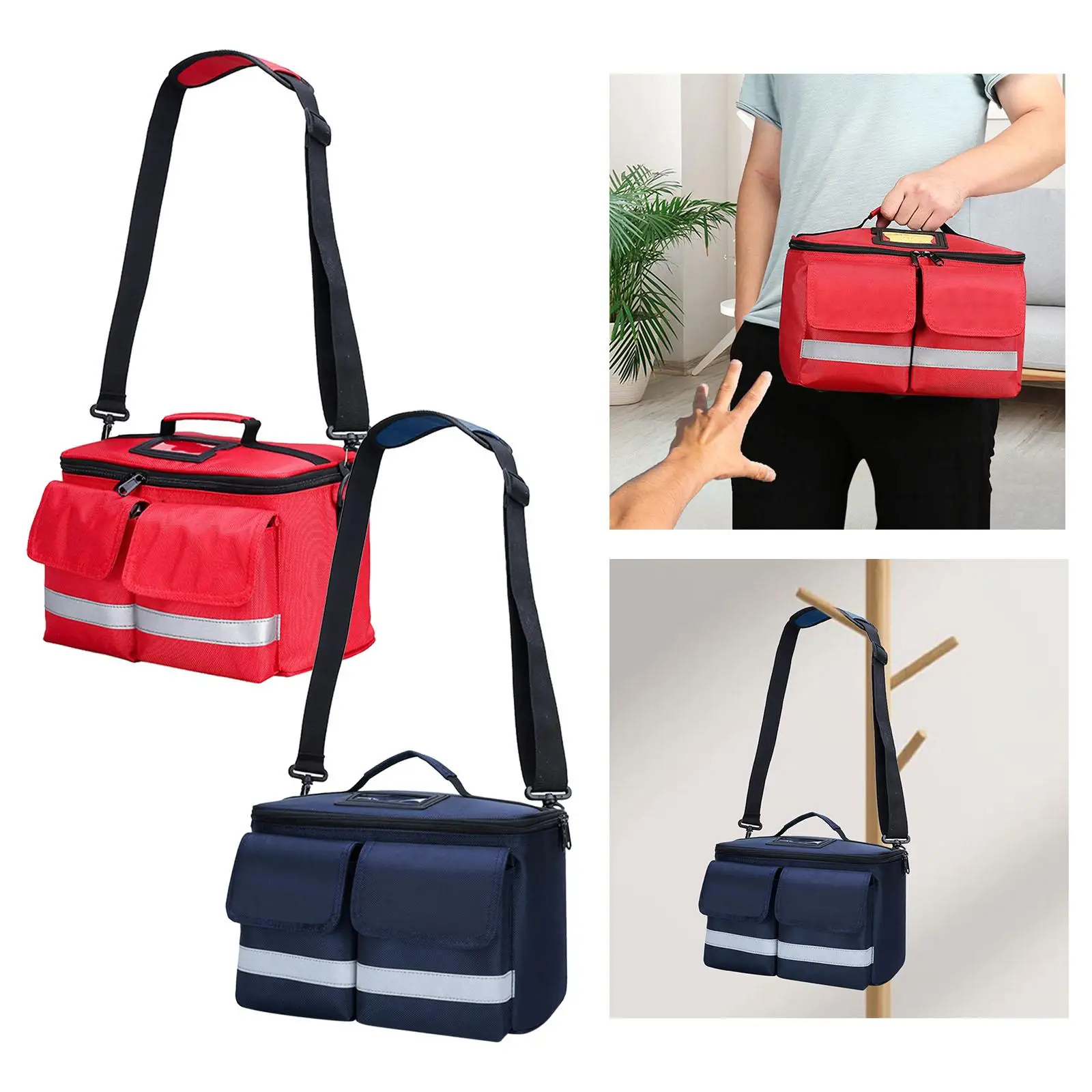 First Aid Bag First Aid Kit Bag Empty Emergency Kit Case First Responder Bag for Travel