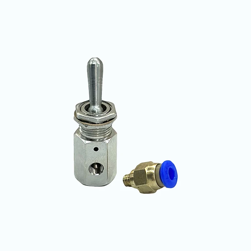 TV-3S Metal Toggles  Switch 5mm Thread 2 Position 3 Way Mechanical Air Pneumatic Valve