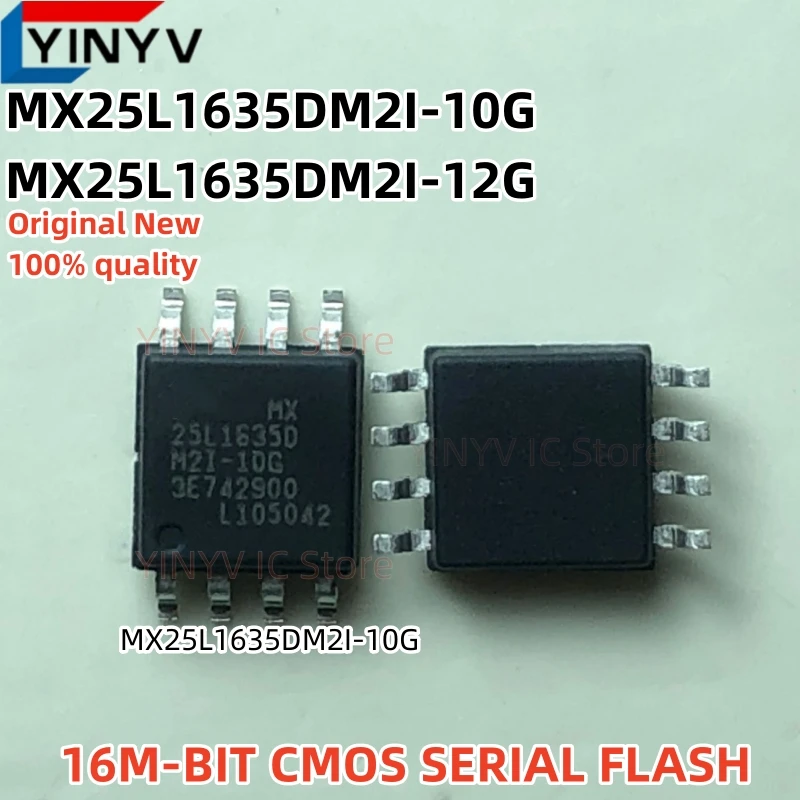 5Pcs MX25L1635DM2I-10G MX25L1635DM2I-12G 25L1635DM2I MX25L1635DM2I 25L1635D MX25L1635D 16M-BIT CMOS SERIAL FLASH 100% New