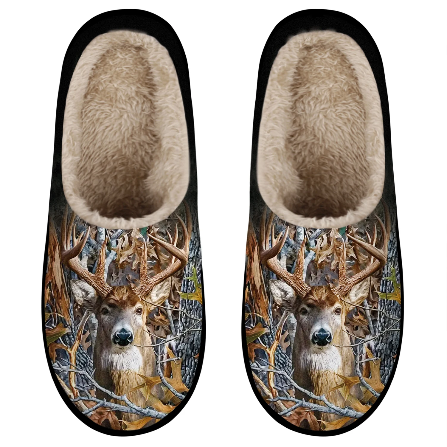 شبشب شتوي نسائي - حذاء منزلي داخلي قطيفة بنعل غير قابل للانزلاق، بطانة سميكة ودافئة - أحذية مريحة للطقس البارد للمنزل #2