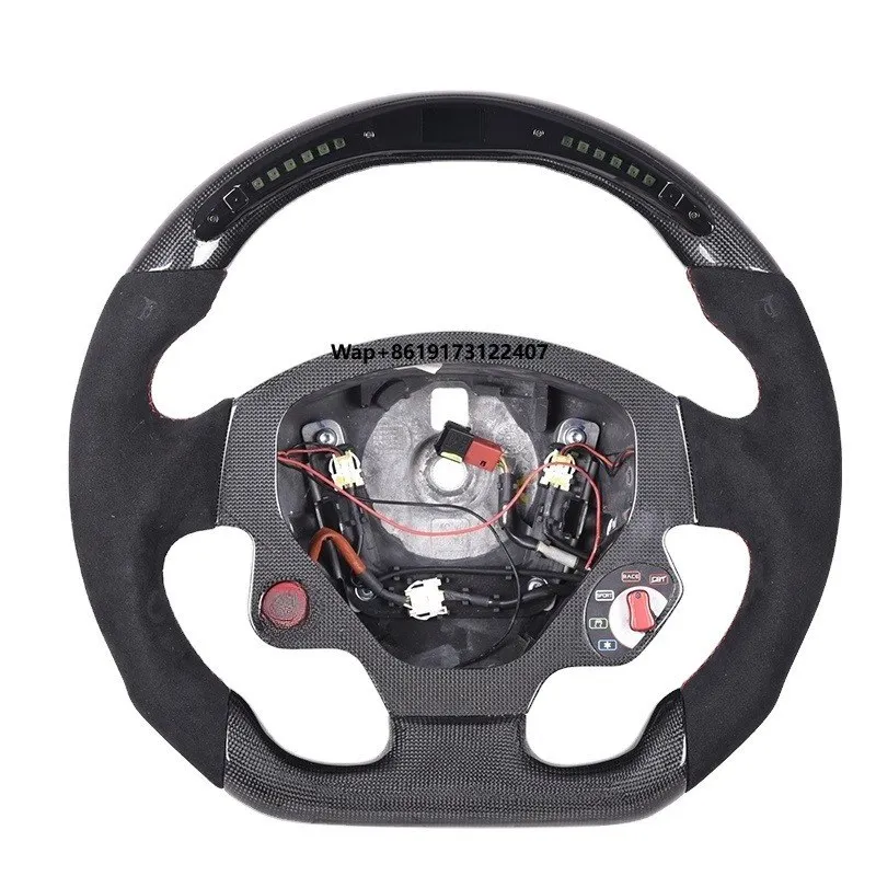 

New Design LED Carbon Fiber Racing Car Steering Wheel for F430