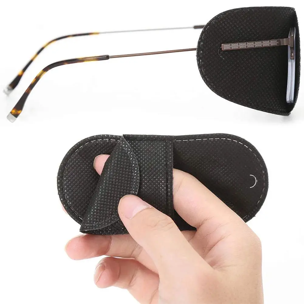 6pcs Children Amblyopia Eye Patches For Treating Strabismus Glasses Therapy Kids Corrective Vision Glasses Case Reusable Soft