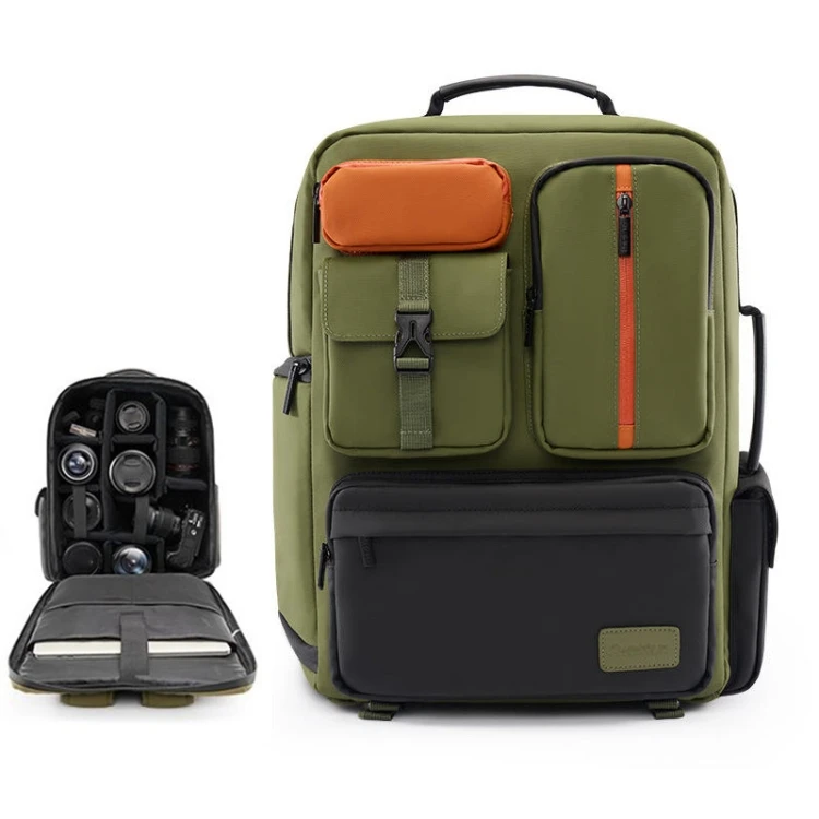 

New Arrival Large Capacity Photography Backpack Shoulders Laptop Camera Bag, Size:42 x 31 x 13cm