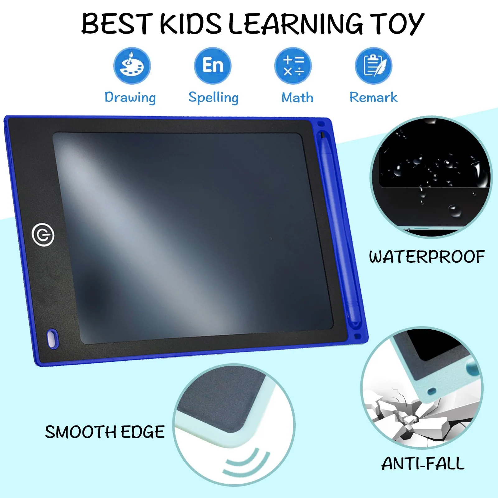 12 Inch Electronic Drawing Board(Brightness Increase By 20%), Writing Tablet For Kids, Colorful Screen Doodle Board