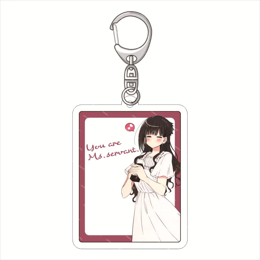 New cartoon Assassination maid Miss Earth Acrylic keychain Yokogu Man good snow acrylic pendant key chain