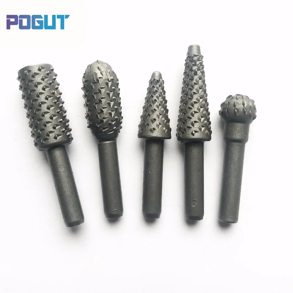 

5pcs/set, Soft Wood Grinder Carving Router Bit Set, Milling Cutter, Rotary File, Roll Grinding