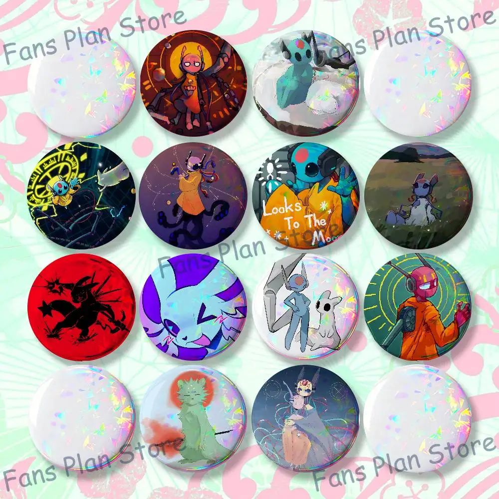 R-Rain World Game Badge Creative Tinplate Button Pins Brooch Creative Quotes Badge Clothes Backpack Jewelry Gift Fan Merchandise