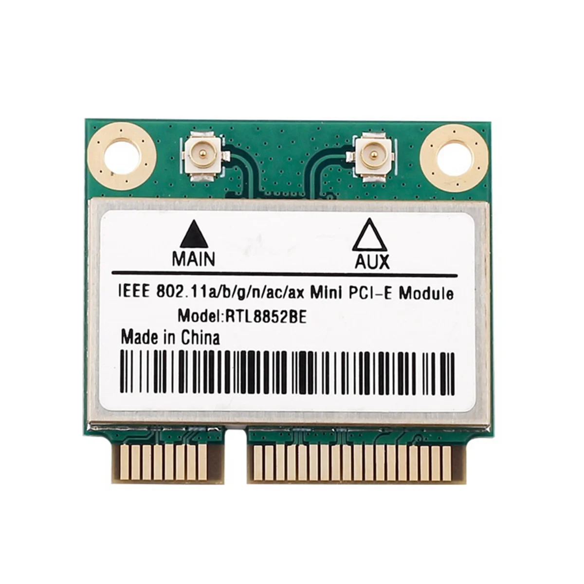 RTL8852BE Network Card WiFi 6 1800Mbps BT 5.2 Dual Band Wireless MiniPCIe 802.11ac/Ax 2.4G/5Ghz MU-MIMO for Win 10 Pcie