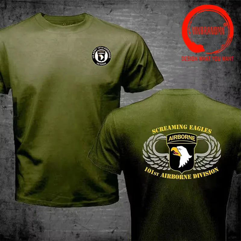 Cool Classic Design US Army 101St Airborne Eagle Shirt Men Fashion Trendy Casual Clothing Stylish Tops Tee Shirt Leisure Tshirt