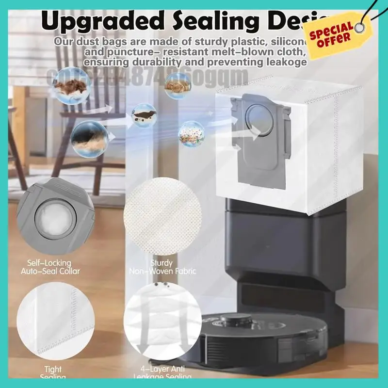 ABJZサイドブラシ、メインブラシ、Hepaフィルター、モップ、ダストバッグ交換用アクセサリー Roborock Q8 Max、Q8 Max+、Q5 Pro、Q5 Pro+、スペアパーツ