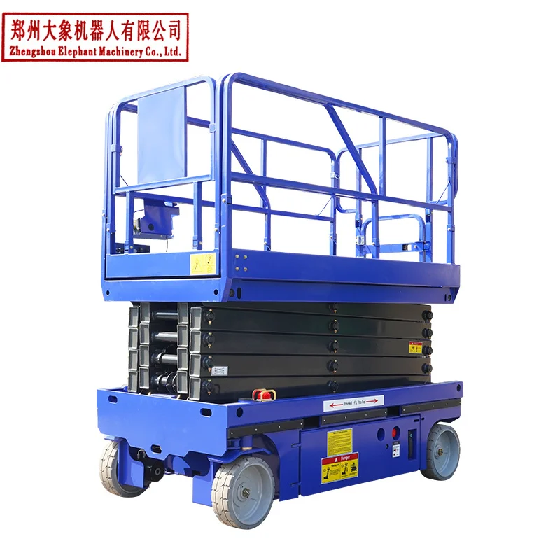 Customized CE 4m/6m/8m/10m/12m/14m/16m/18m Scissor Lift Table Electric Aerial Lift Platform Hydraulic Lifting 320kg Load Capacit