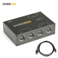 DOREMiDi MIDI 3x3 Box USB MIDI Interface HUB-3