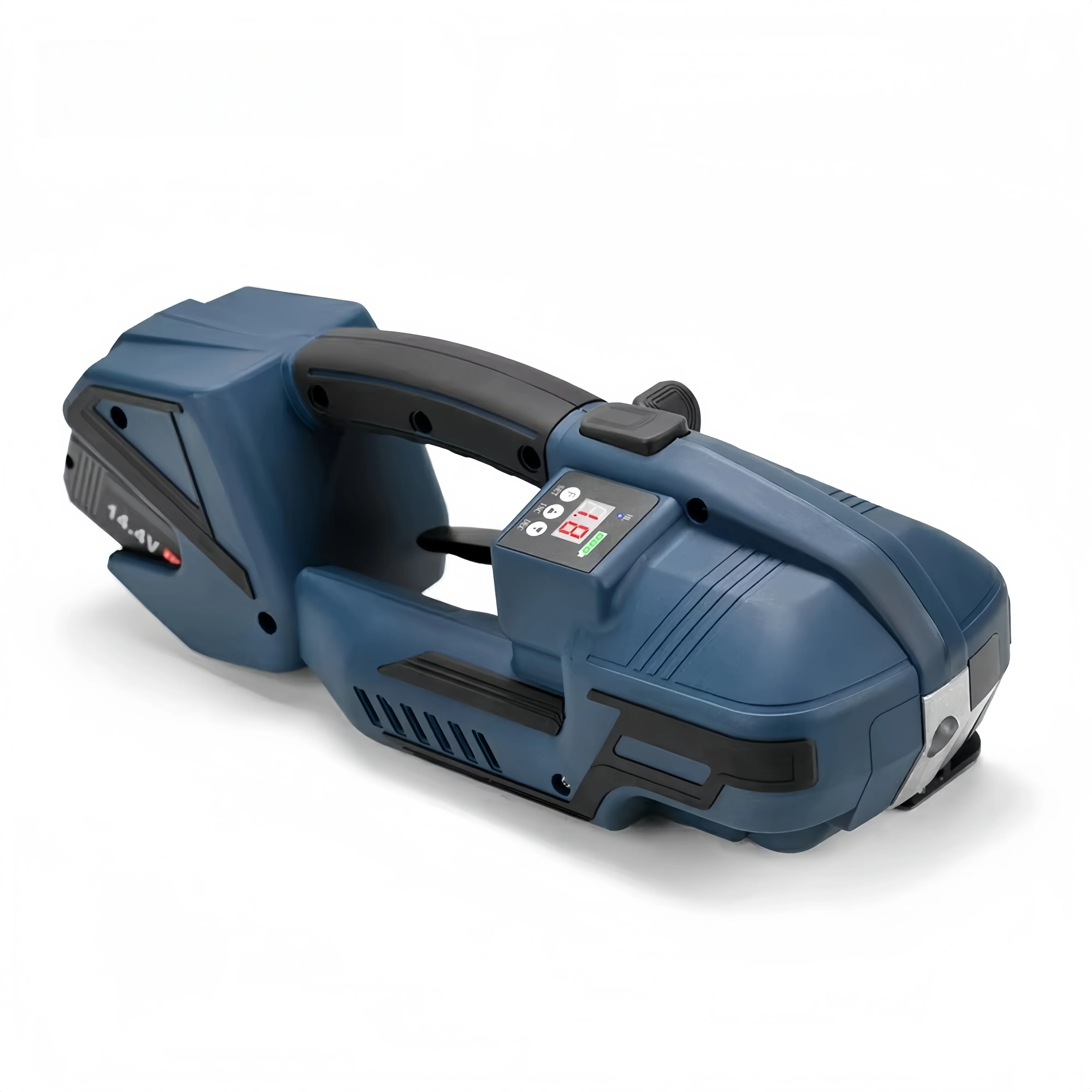 V2 Electric Strapping Machine 4000mAh Battery 900-3200N Adjustable Tension Efficient Packaging in Logistics Warehousing