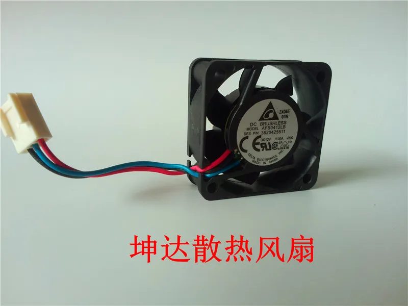 

Delta Electronics AFB0412LB R00 DC 12V 0.09A 40x40x15mm 3-Wire Server Cooling Fan