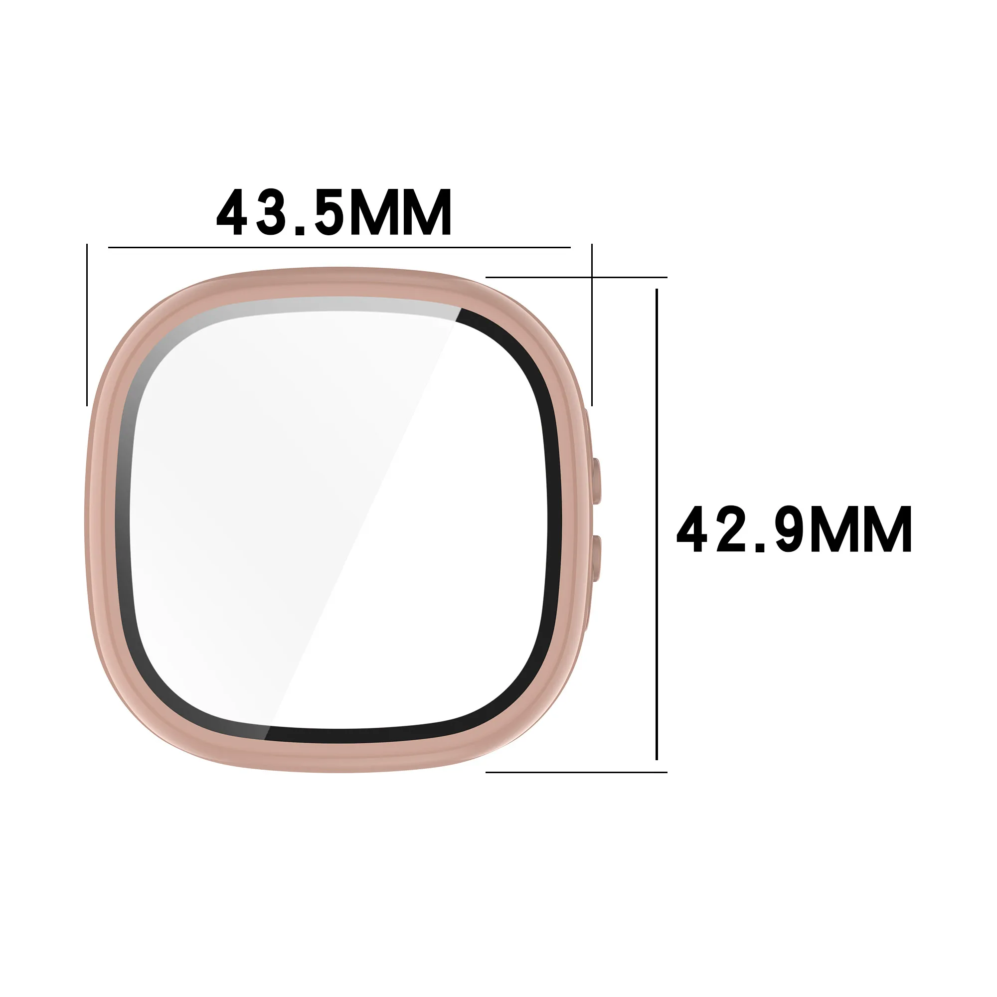 2-in-1 Screen Protector Case +Tempered Glass For Fitbit Ace LTE,PC Cover Case Shockproof Bumper Frame Shell For Fitbit Ace Lte