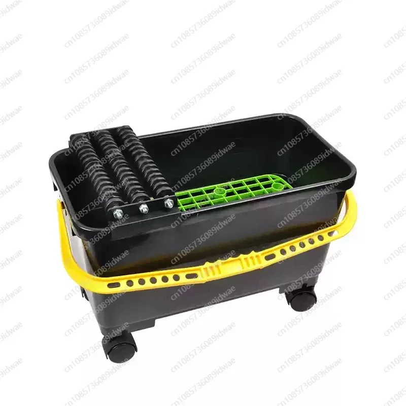 Epoxy Caulking Cleaning Bucket Construction Ceramic Tile Floor Cleaning Box with Plastic Grid and Tri-roller