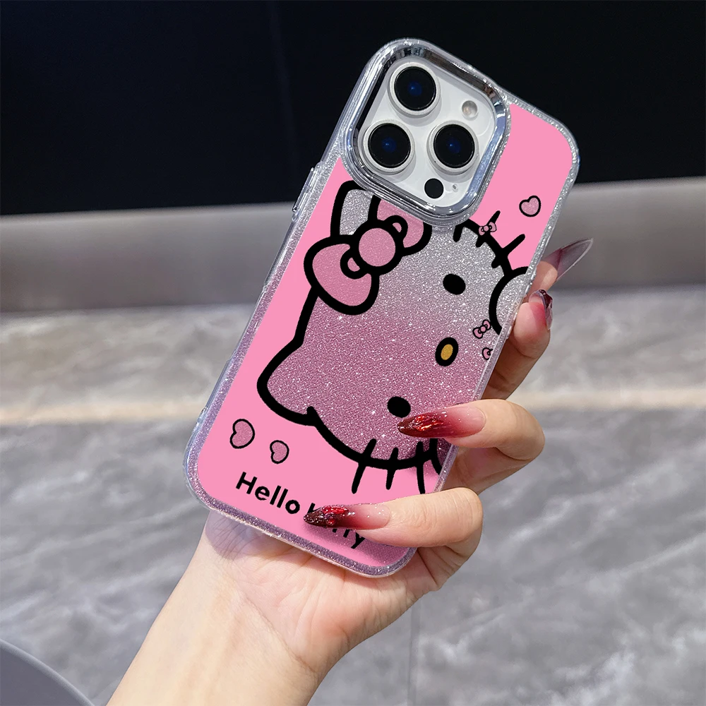 كارتون لطيف H-Hello K-Kitty تصفيح قضية الهاتف لسامسونج غالاكسي A56 A36 A26 A06 A55 A35 A16 A06 A54 A34 A25 A24 A15 A14 4G 5G