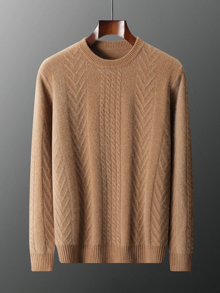 

TLOML осень-зима мужской 100% кашемировый свитер с круглым вырезом толстый пуловер мягкий теплый удобный низ кашемировый трикотаж топы высокого качества